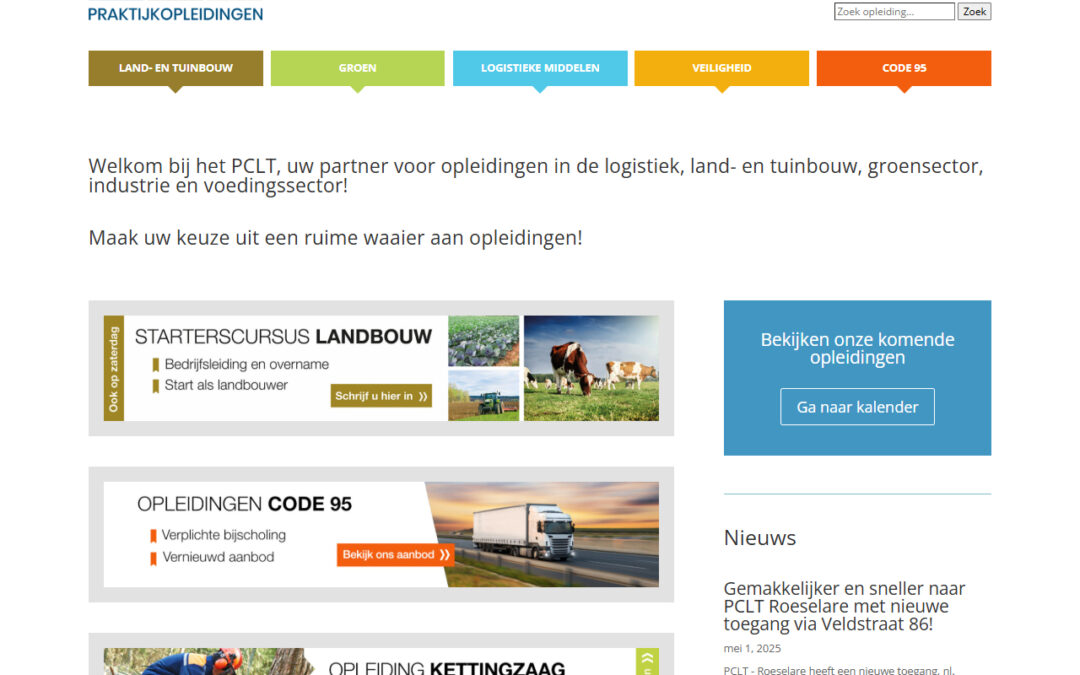 PCLT lanceert nieuwe website – ontdek ons vernieuwd aanbod!